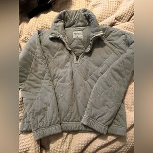 Abercrombie quilted quarter zip